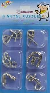 Sada šesti kovových hlavolamů