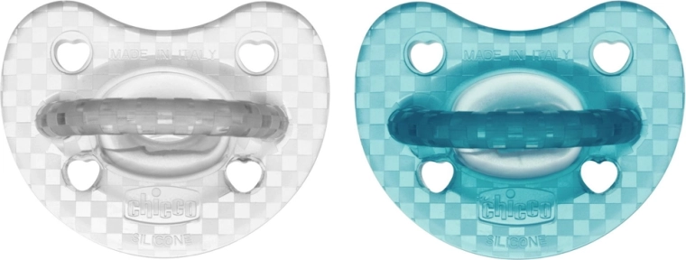Chicco Physio Luxe ortodontický dudlík zeleno-šedý 16–36 m, 2 ks