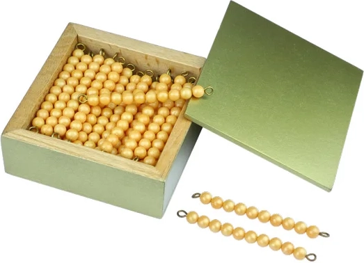 Moyo Montessori zlaté desítky v krabičce (45 ks)