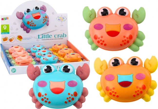 Malý veselý krab s setrvačníkem – 3 barvy
