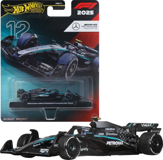 Hot Wheels Premium formule 1 bolid 2025 Mercedes-AMG PETRONAS #12 Kimi Antonelli