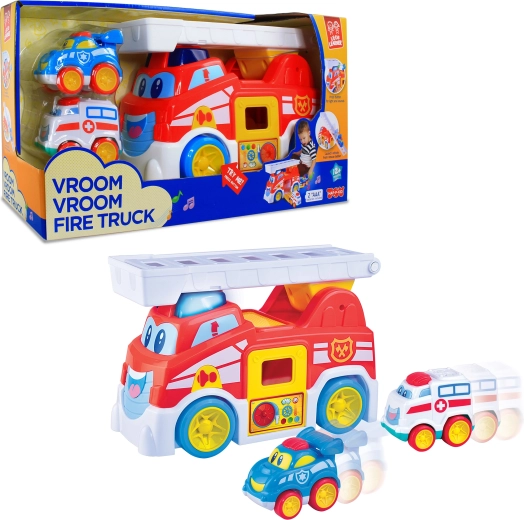 Hasičský vůz se světly a zvuky HAP-P-KID