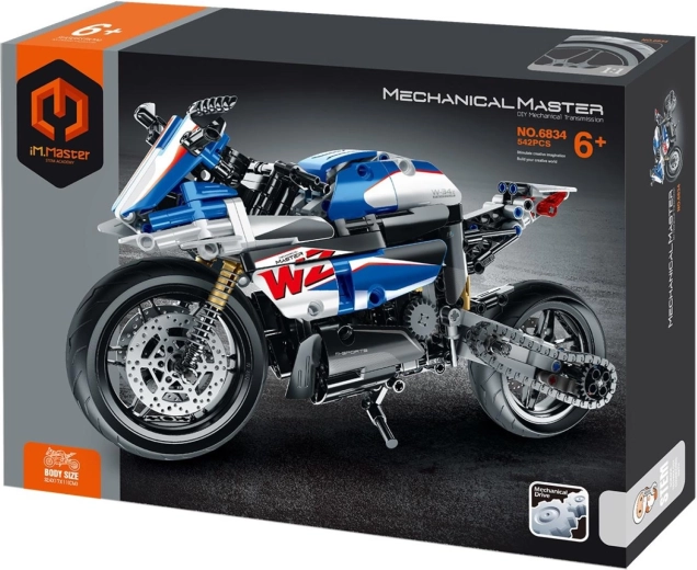 Stavebnice iM.Master mechanická sportovní motorka 542 dílků