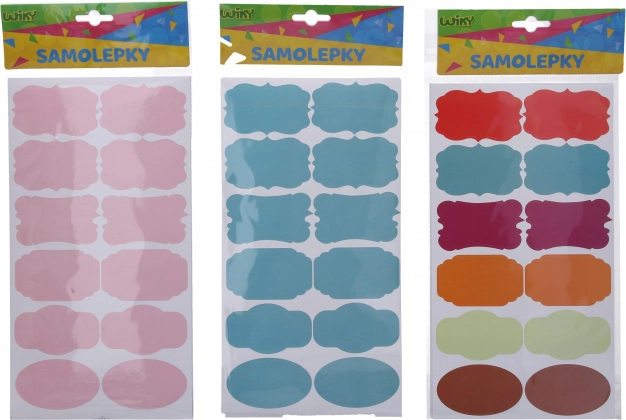 Barevné nálepky na kořenky a jmenovky