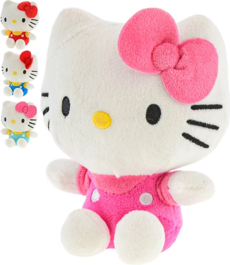 Plyšová hračka Hello Kitty sedící 16 cm (4 barevné varianty) - 1 kus