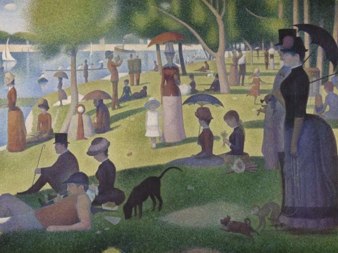 RAVENSBURGER puzzle nedělní odpoledne na ostrově La Grande Jatte, 1500 dílků