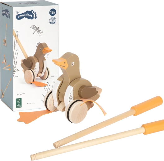 Dřevěná kačenka na tyči small foot