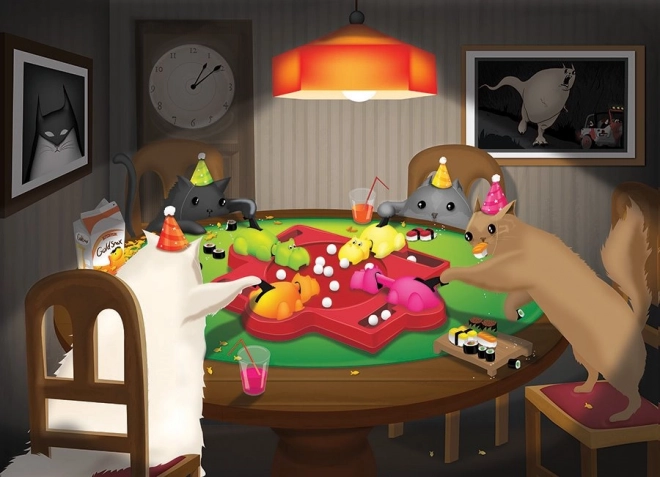 Puzzle Kočky při hře 1000 dílků od COBBLE HILL