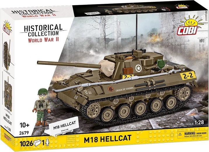 Cobi M18 Hellcat stavebnice tanku 1:28 (1026 dílků)