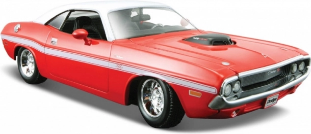 Model vozu Dodge Challenger 1970 1:24 červený
