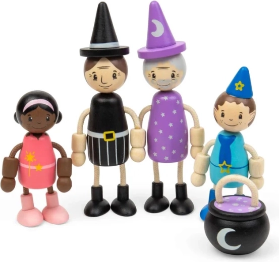 Bigjigs Toys sada panenek do domečku pohádkové bytosti