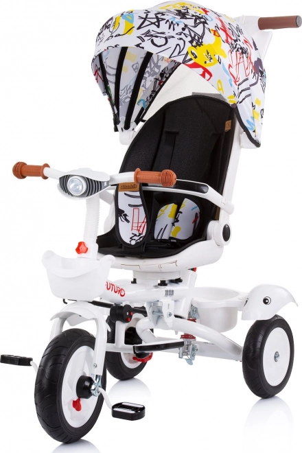 Chipolino tříkolka se stříškou Futuro 2v1 Graffiti