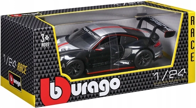Bburago Porsche 911 GT3 racing launch 1:24 černá