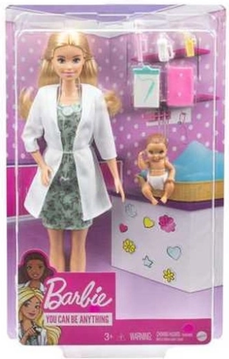 Barbie panenka pediatrička s miminkem