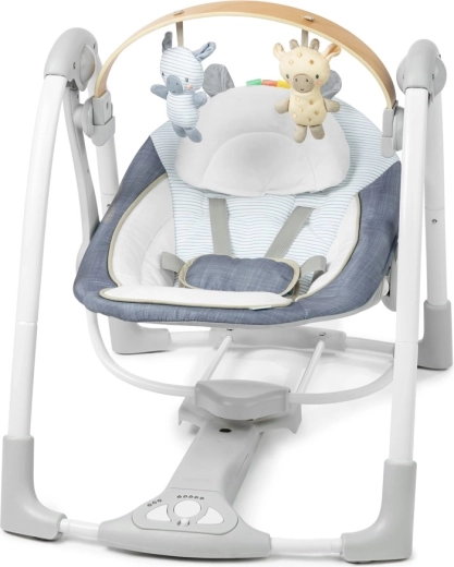 Ingenuity přenosná houpačka Swing'n Go Chambray