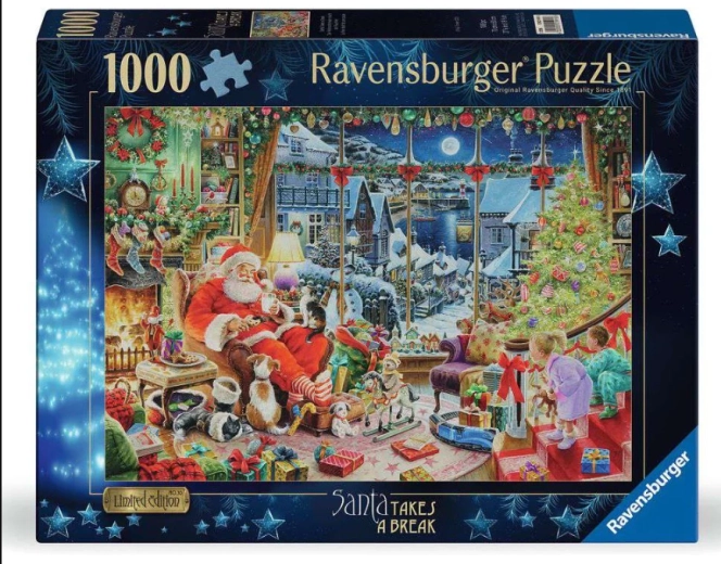 Ravensburger puzzle limitovaná edice č. 30: Santa má pauzu 1000 dílků