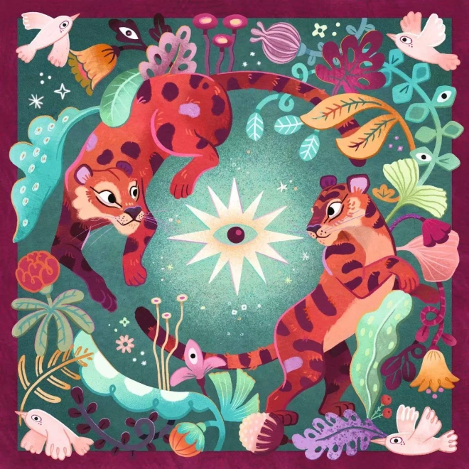 Ravensburger čtvercové puzzle Art & Soul: Zvířecí sny 756 dílků