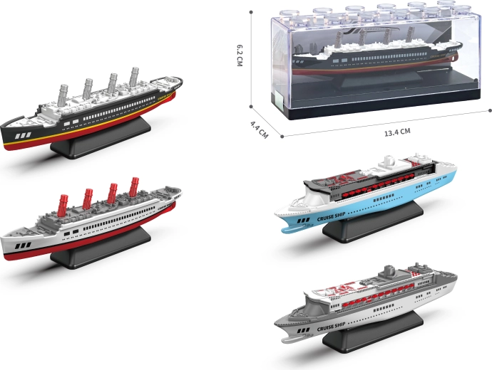 Kovový model výletní lodě 1:64 – různé barvy