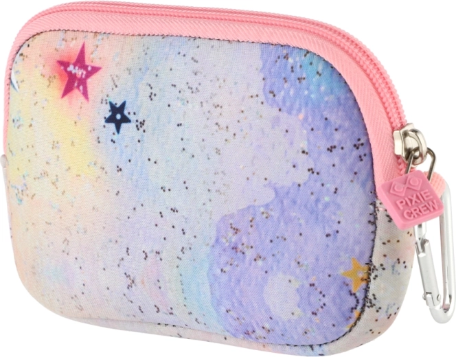 Pixie Crew malá růžová kapsa Glitternox s pixely