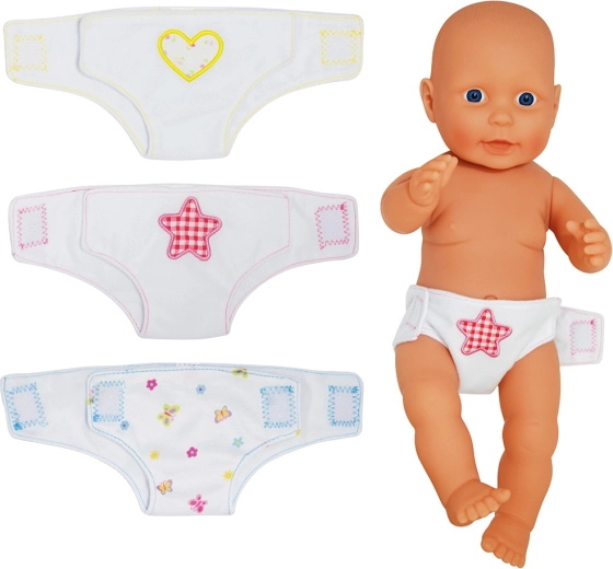 Dolls World látkové pleny pro panenky 46 cm