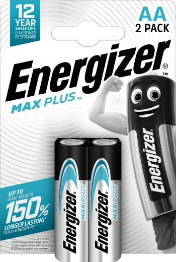 Alkalické baterie AA ENERGIZER Max Plus 2 ks