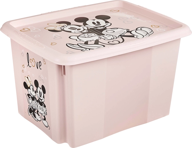 Plastový úložný box s víkem Minnie 30 l