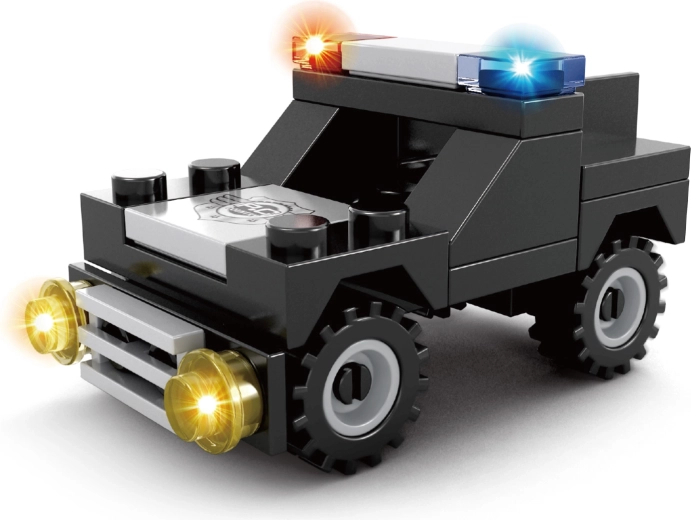 Kompatibilní stavebnice BLOXO policejní auto, 31 dílků