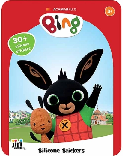 Hra se silikonovými samolepkami Bing