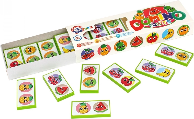 Domino Ovoce v krabičce – vzdělávací hra pro děti od 3 let
