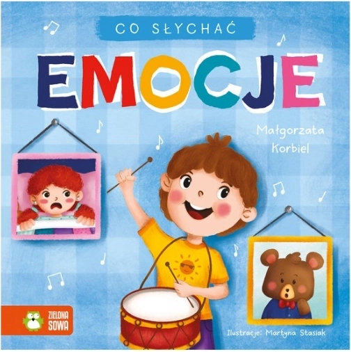 Co słychać: Emoce – knížka s pevnými stránkami pro nejmenší