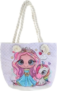 Látková kabelka přes rameno princezna s jednorožcem