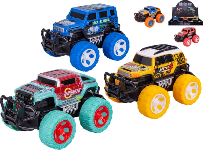 Terénní auto na setrvačník 14 cm