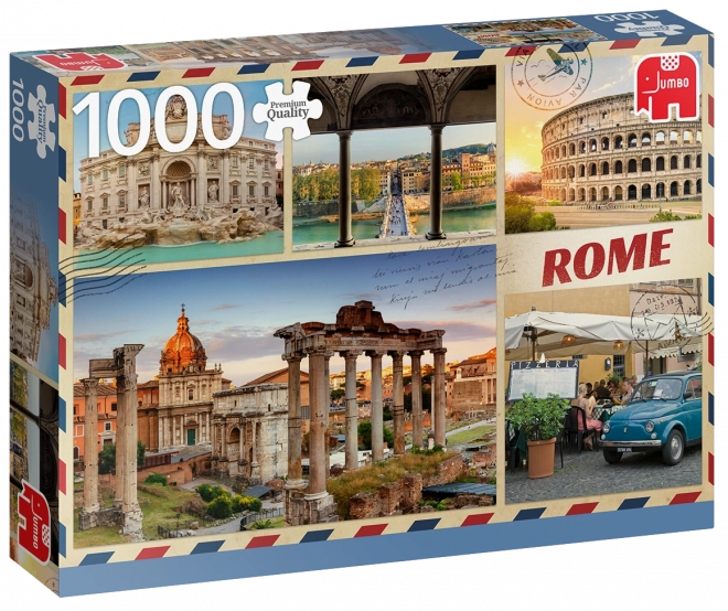 Puzzle Pozdravy z Říma 1000 dílků JUMBO