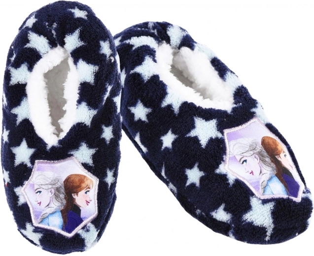 Dětské bačkory Disney Frozen tmavě modré – Velikost: 23-26