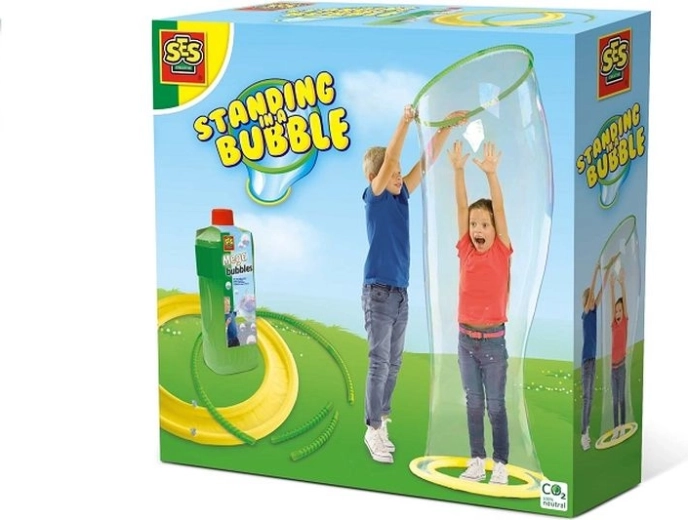 Ses stojící mega bublina – sada na obří bubliny