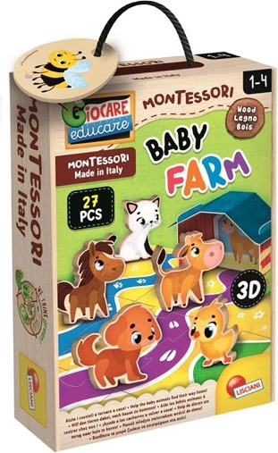 Montessori dětská dřevěná farma