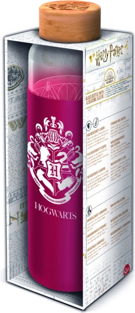 Skleněná láhev s silikonovým návlekem HARRY POTTER 585 ml