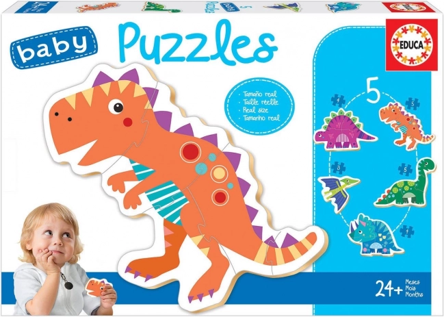 Educa baby puzzle dinosauři 5v1