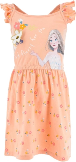 Dívčí šaty Disney Frozen – Broskvová (ean 3609086627278)