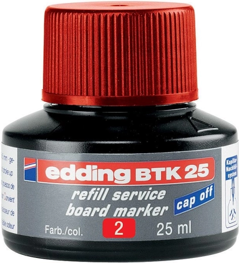 Inkoust Edding BTK 25 červený pro tabulové popisovače