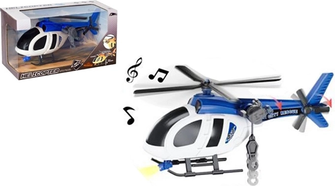 Policejní helikoptéra se světlem a zvukem