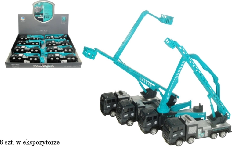 Plastové stavební auto s frikčním pohonem