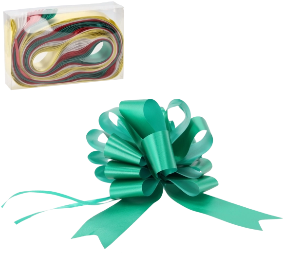 Sada 20 stahovacích dárkových mašlí – červená, zlatá, zelená, stříbrná