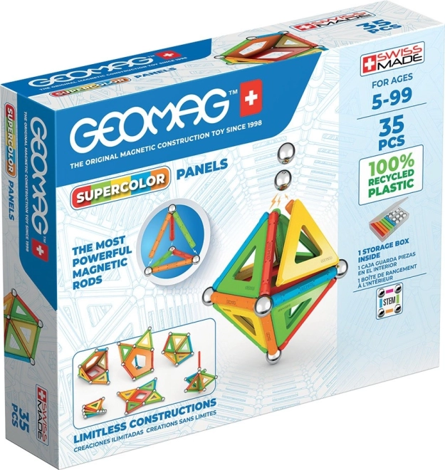 GEOMAG supercolor panely z recyklovaného plastu – 35 dílů