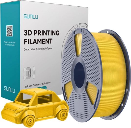 Filament Sunlu PETG jasně žlutý