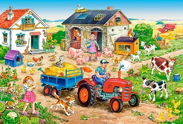 Puzzle maxi 40 dílků LIFE ON THE FARM od CASTORLAND