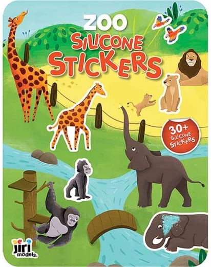 Hra se silikonovými samolepkami Zoo