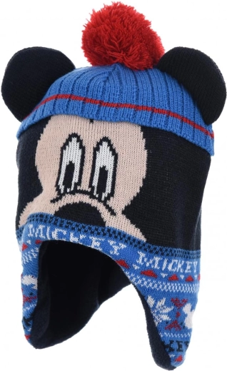 Dětská čepice Mickey Mouse s flísovou podšívkou – Velikost: 48