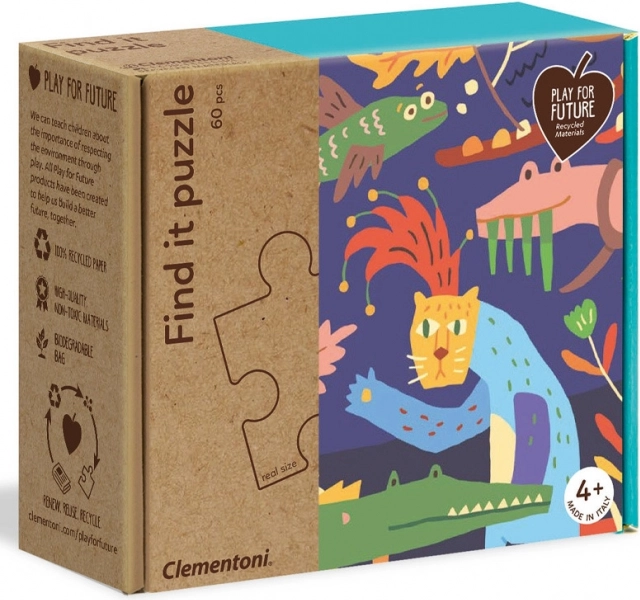 Puzzle 60 dílků Džungle