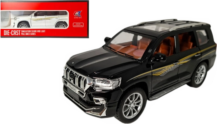 Kovový model Toyota Land Cruiser Prado 1:24 se světlem a zvukem